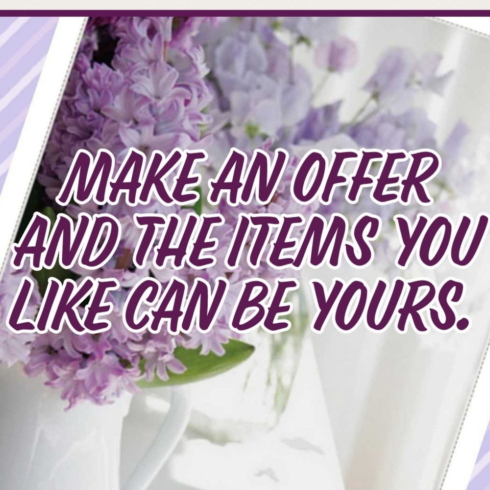 All reasonable offers are welcomed!